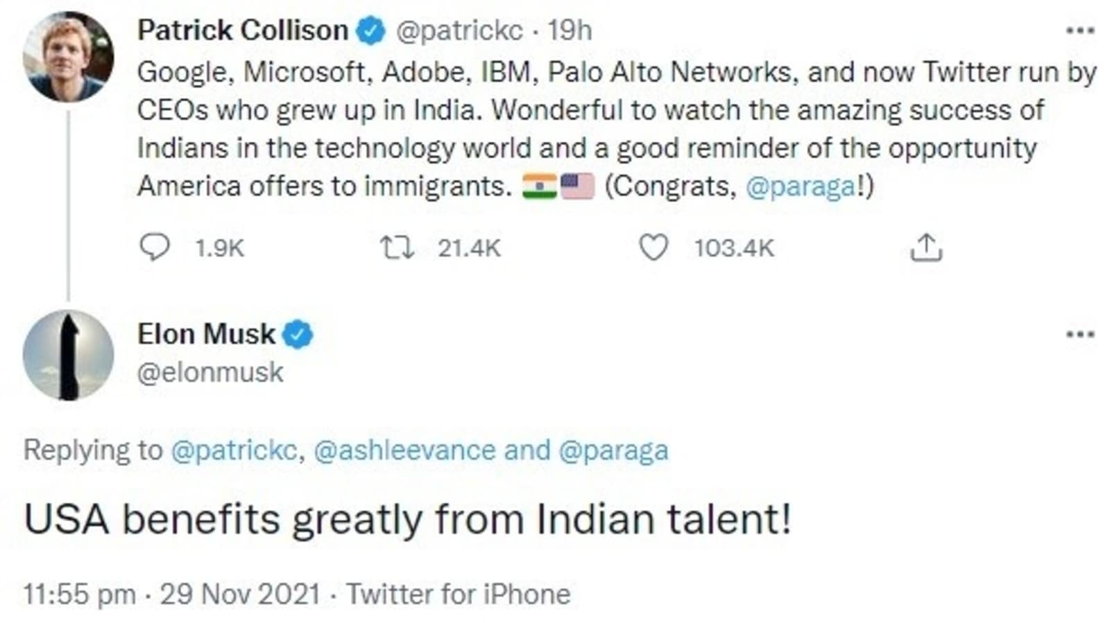 After Parag Agrawal Named CEO, Elon Musk, Sundar Pichai To Suhel Seth ...