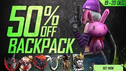 Garena Free Fire is offering 50 percent discount on backpacks. Know details.