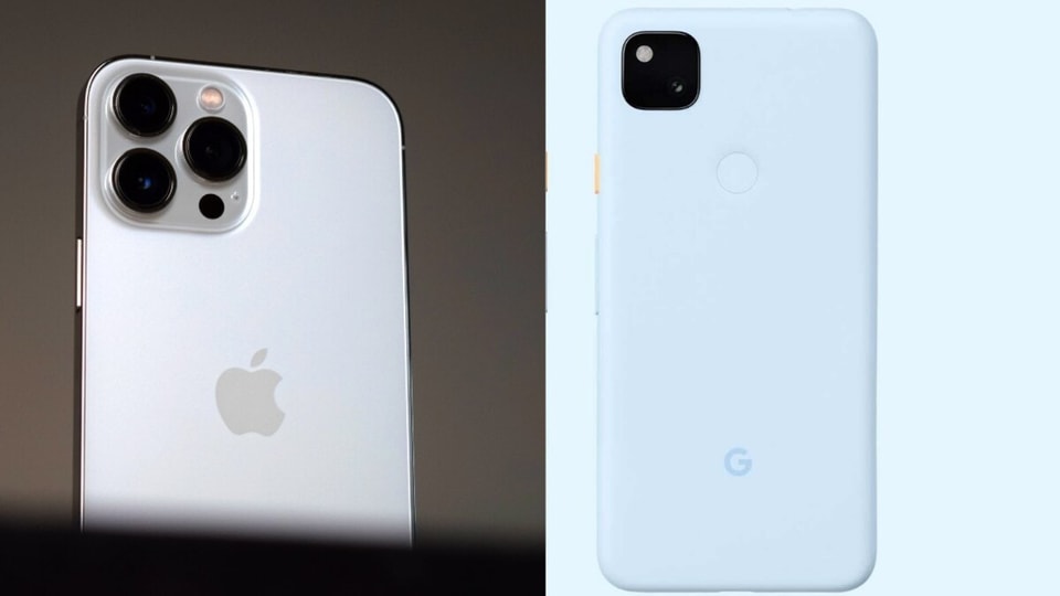 iPhone 13 and Google pixel 4A