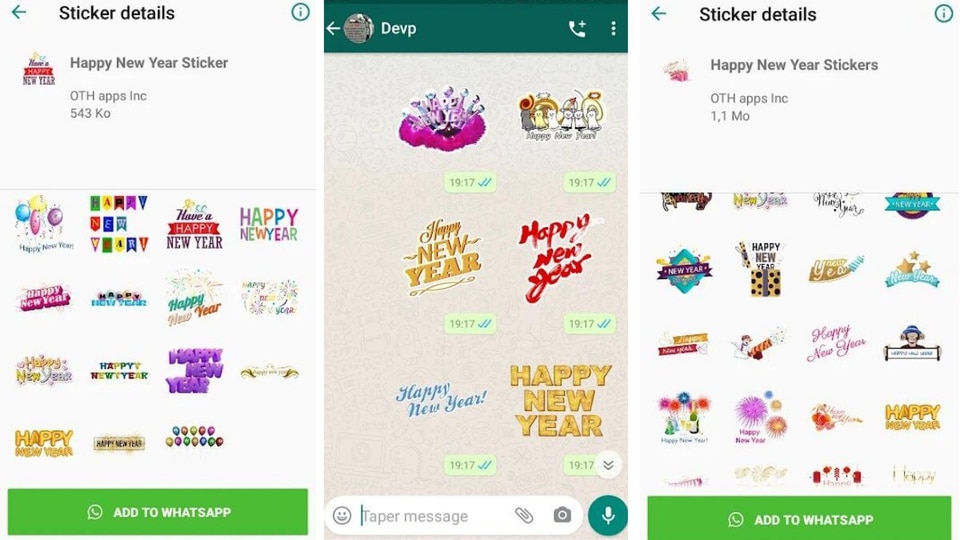 Verborgen Gebakjes activering Happy New Year 2022 Wishes WhatsApp Stickers: How to share New Year WhatsApp  stickers | How-to