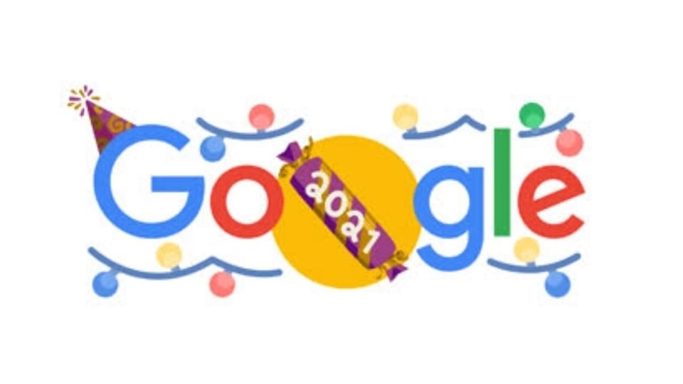 Google doodle today bids goodbye to 2021.