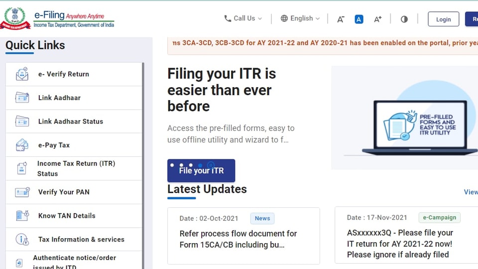 Taxpayers are facing issues while filing their Income Tax Returns (ITR) online.