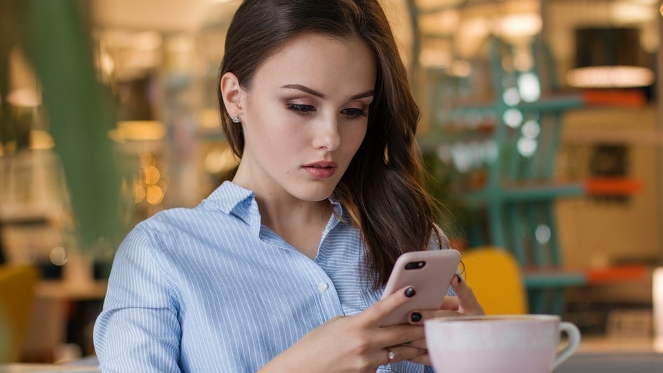 Woman on phone