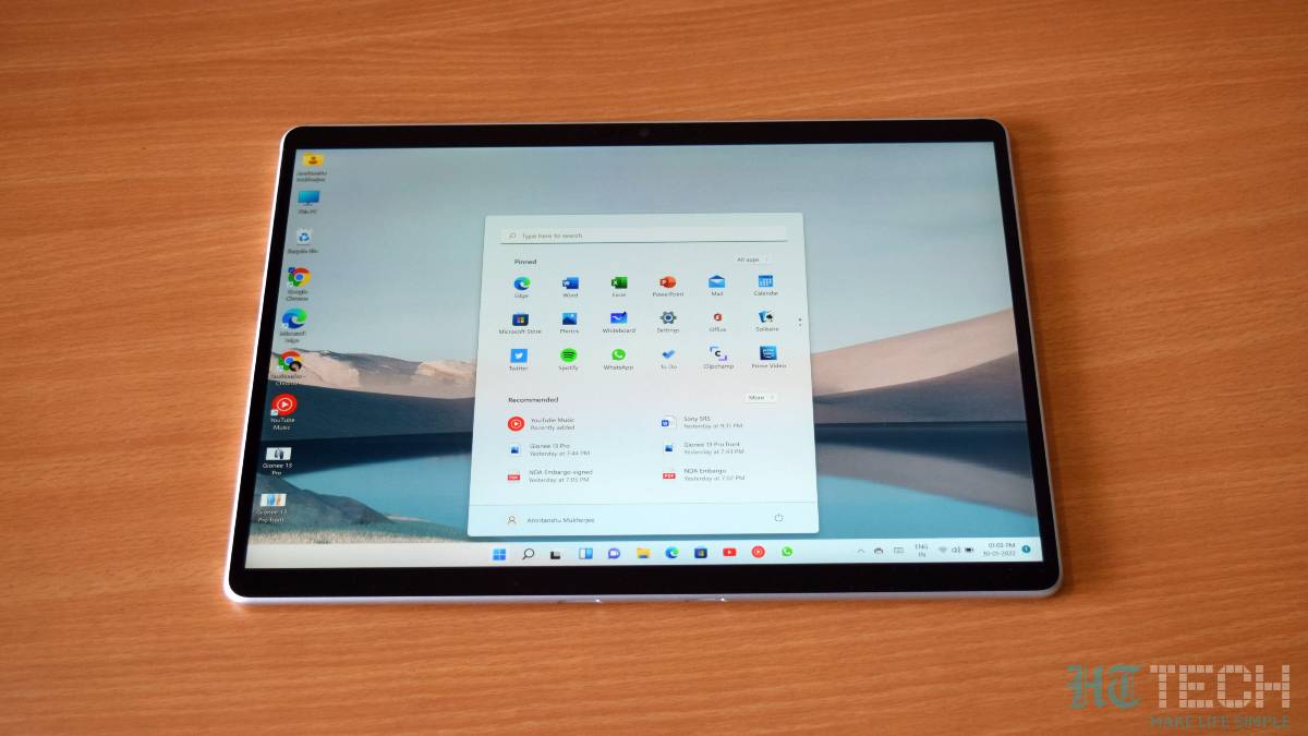 The Microsoft Surface Pro X features a 13.3-inch 2280 x 1080 pixel resolution display. It looks vibrant and lively but suffers with its limited 60Hz refresh rate. Microsoft Surface Pro X