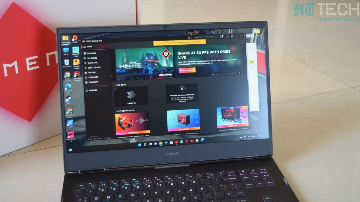 Display: The Ryzen 9 5900H of HP OMEN 16 series features a 16.1-inch FHD display with 300 nits brightness and 144Hz refresh rate. It is equipped with anti-glare and Low blue light technology. HP OMEN 16