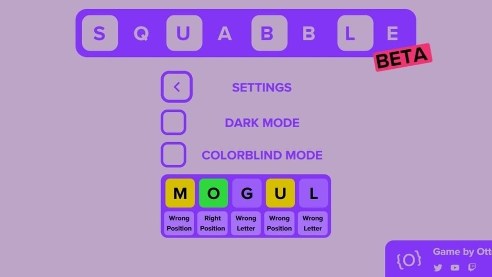 If you want to level up your game from Wordle, then start a fight in Squabble, with words!