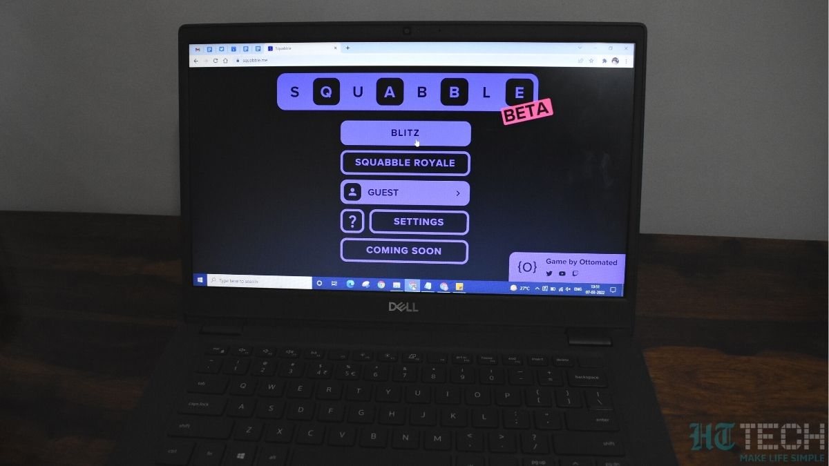 Squabble has two game modes - Blitz with up to 5 players, and Battle Royale, where you can play against 99 players. Squabble