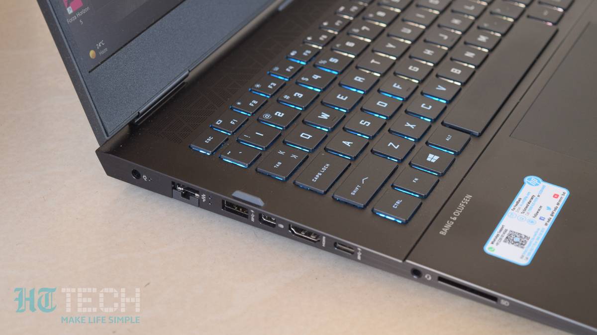 HP Omen 16 AMD offers a generous selection of I/O ports HP Omen 16 AMD