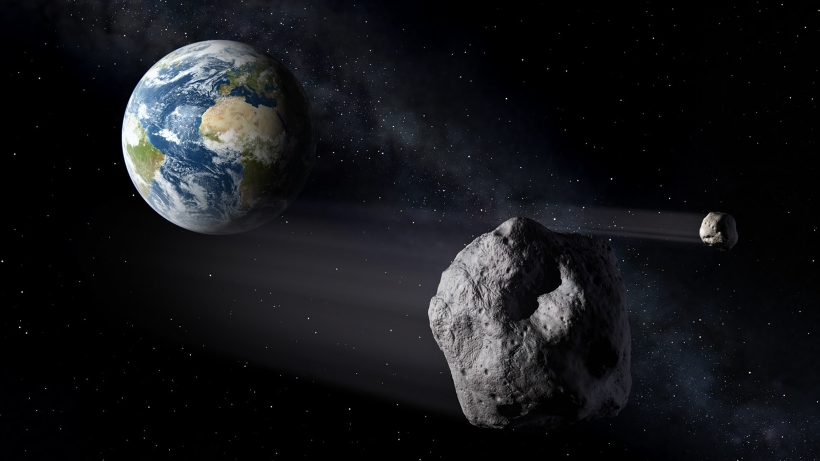 Deze angstaanjagende asteroïde botst bijna met de aarde, hij kwam slechts 24 uur geleden gevaarlijk dichtbij