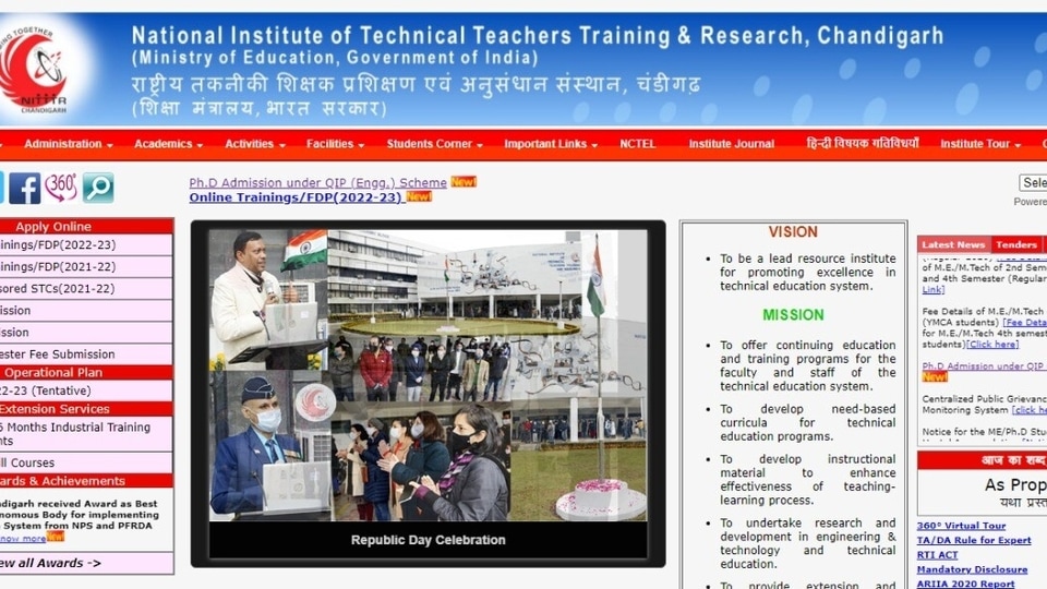 Step-by-step guide to apply for NITTTR Project Assistant recruitment 2022.