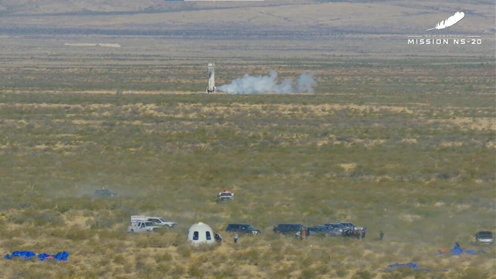 Blue Origin launch LIVE The 4th manned mission of the New Shepard