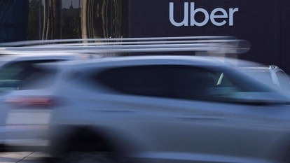 An Uber office is shown in Redondo Beach, California, U.S.,