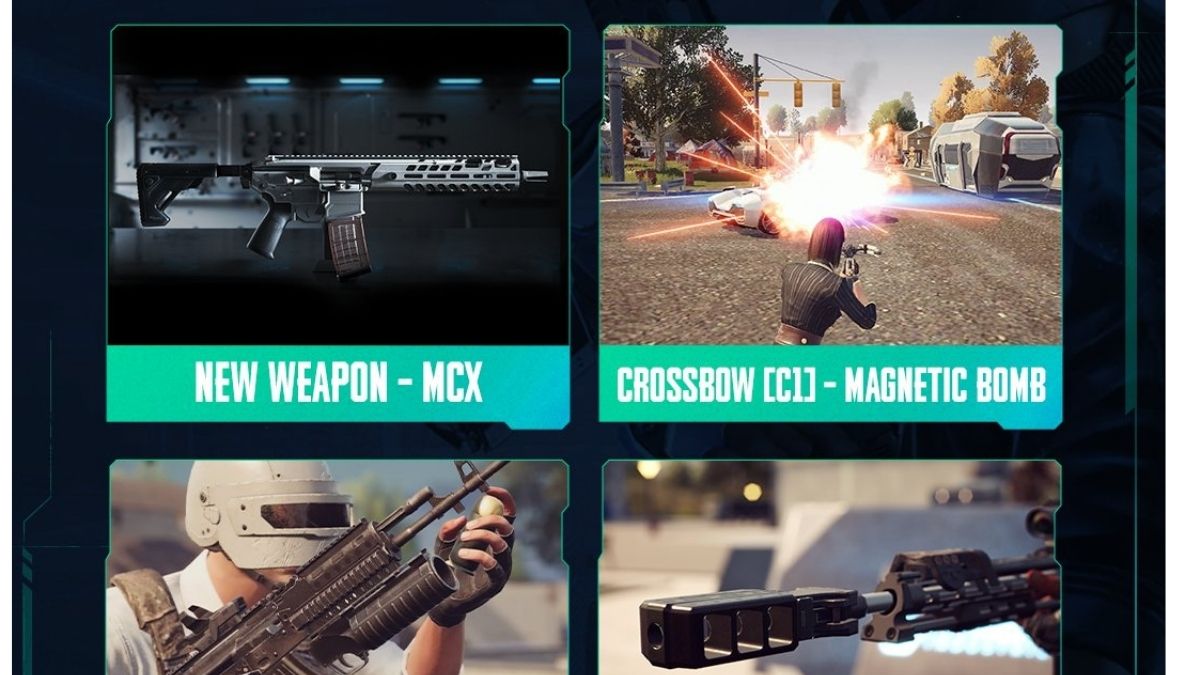 The new game modes include Erangel Extreme BR Mode. It also includes new weapons and attachments such as MCX assault rifle, enhanced suppressor, tank flesh hider, magnetic bomb, grenade launcher, poison gas bomb and many more. New Mobile State