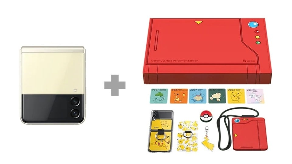 The Samsung Galaxy Z Flip 3 Pokemon Edition launched in South Korea.