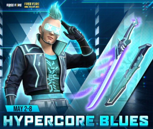 While the EVO MP5 is the talk of the town when it comes to the Free Fire world, the publishers have also made the Hypercore Blues Bundle available as well. The new bundle can be won between May 2-8. Alongside the bundle, you can also win the Hypercore Blues Katana to complete the set. Play the game and win it now. Garena Free Fire