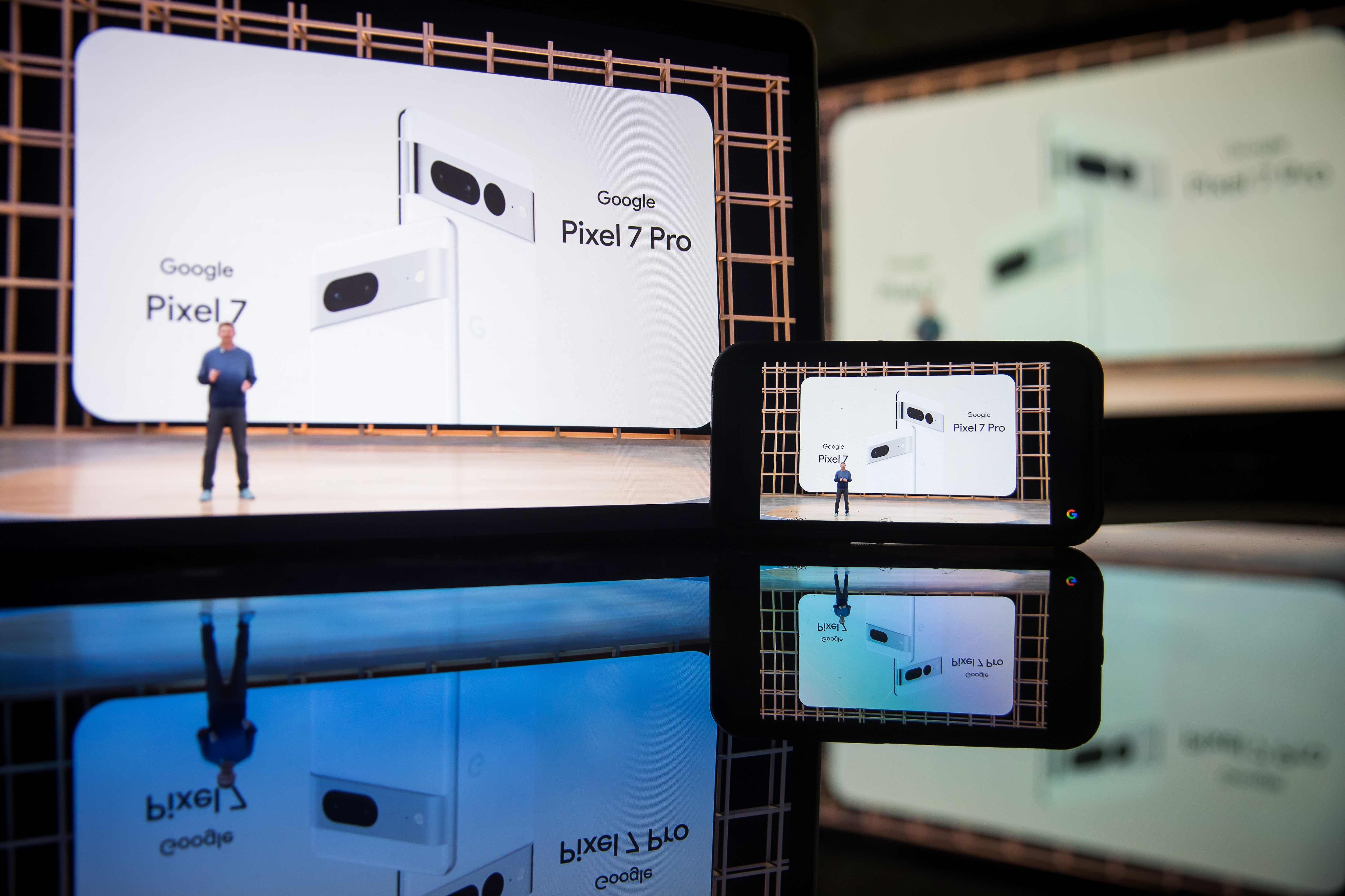 Google Pixel 7 Series: Google also gave away a sneak peak at its upcoming flagship Pixel 7 series, the Pixel 7 and the Pixel 7 Pro. The phones will have some slightly different camera cutouts and back panel. Pixel 7 and 7 Pro will have two and three cameras, respectively similar to the current Pixels. Pixel 7