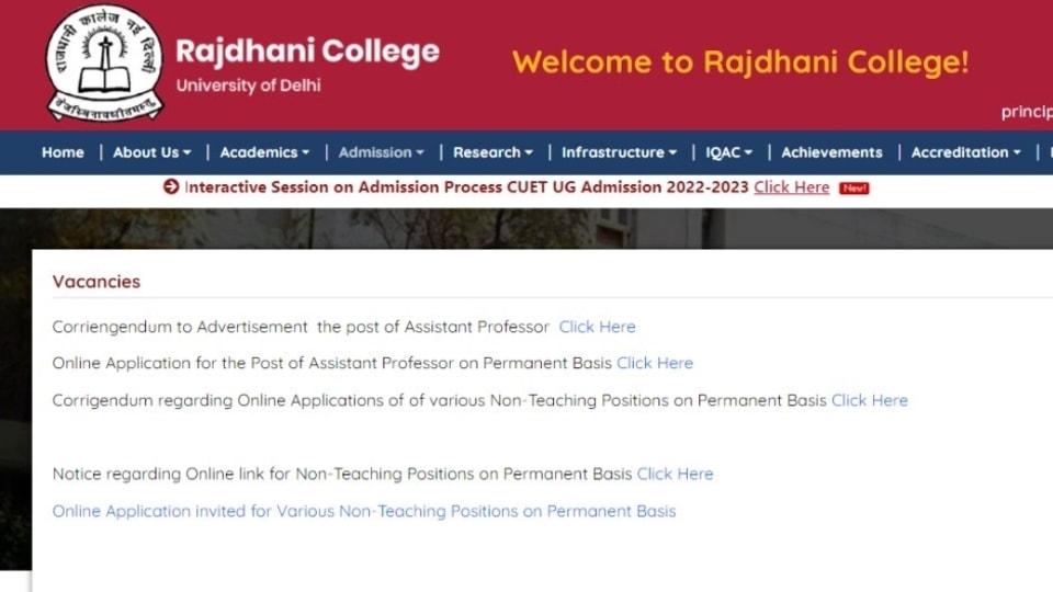 How to apply for DU assistant professor recruitment 2022. Successful candidates will get pay as per the 7th Pay Commission Pay Matrix