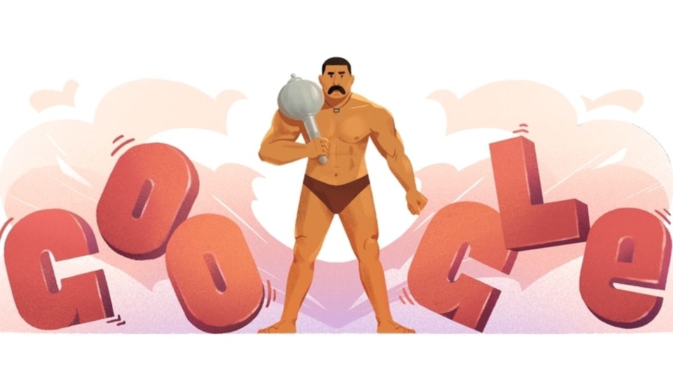 Google Doodle today celebrates Gama Pehlwans birthday.