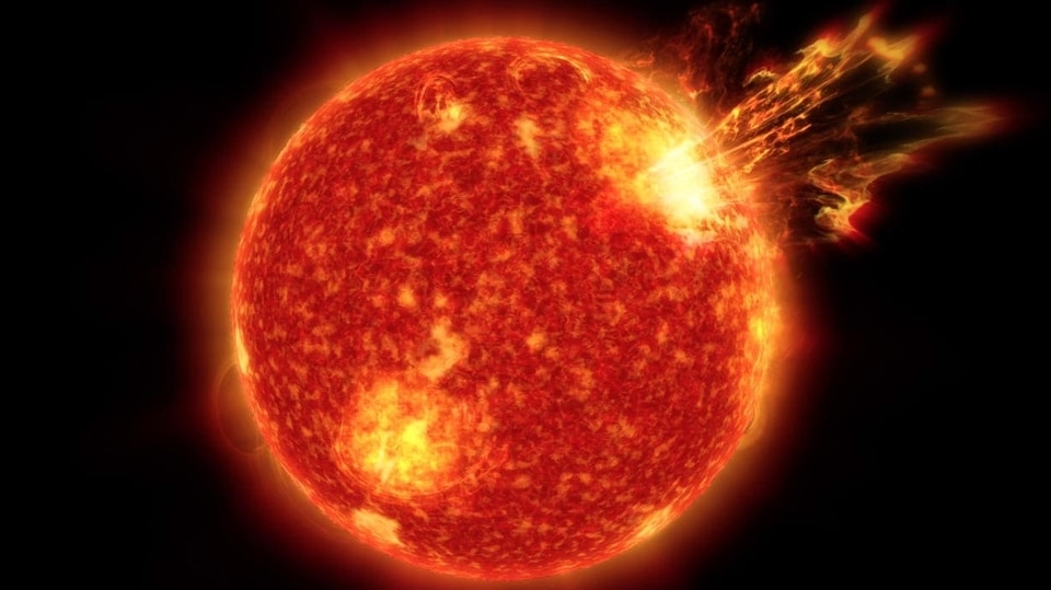 The Sun Solar Flare Stock Photo - Download Image Now - Solar Flare