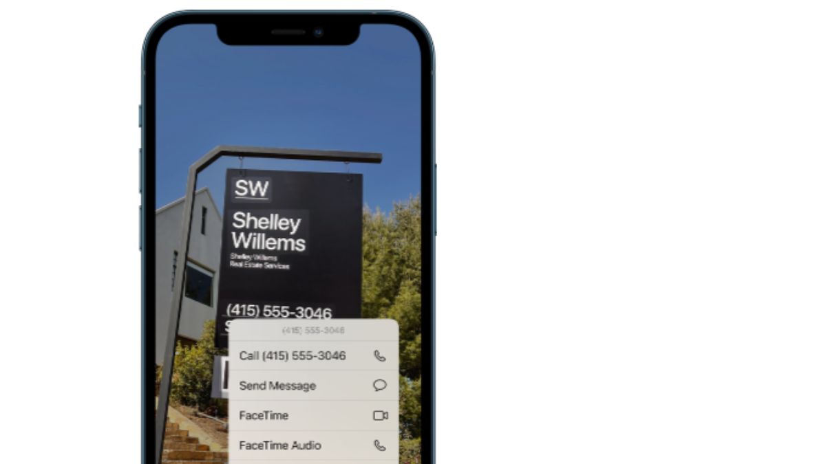 It has Live Text feature to identify text in your photos and camera frame. Fun part? You can even copy and paste text or send an email with just a tap. IPhone