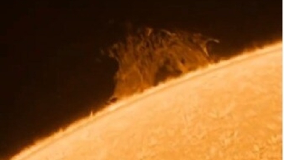 Solar storm captured by an amateur astrographer!
