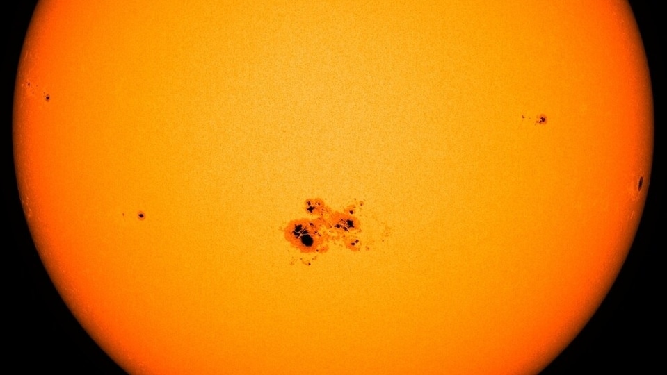 According to NASA, a sunspot on the Earth facing side of the Sun has grown twice its size in just 24 hours. There is a possibility of disrupted radio communications if a solar flare erupts in the active region.
