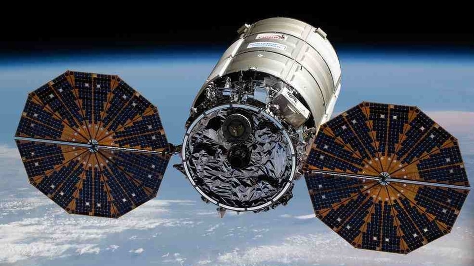 Cygnus spacecraft leaves International Space Station. 