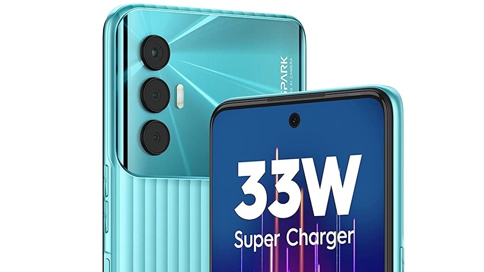 Tecno Smartphones - Tecno Spark 8 Pro is available for just Rs. 9,699. It comes with a 48MP High-Resolution AI camera, 6.8 Tecno Spark 8 Pro