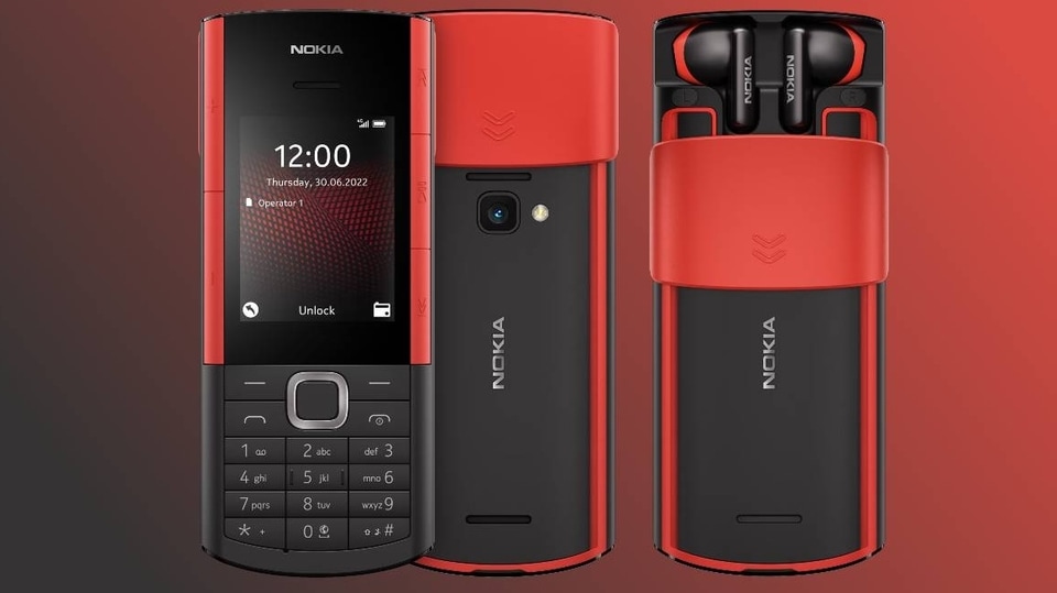 Nokia 4G phone with TWS earbuds 