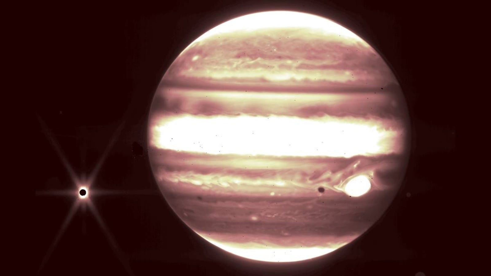 Jupiter and its Moon as captured by NASA JWST. Jupiter and its Moon as captured by NASA JWST.