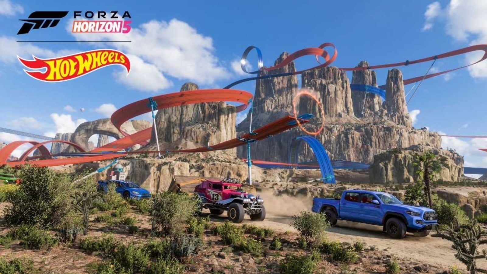 Forza Horizon 5 lets you play on Hot Wheels tracks! And some
