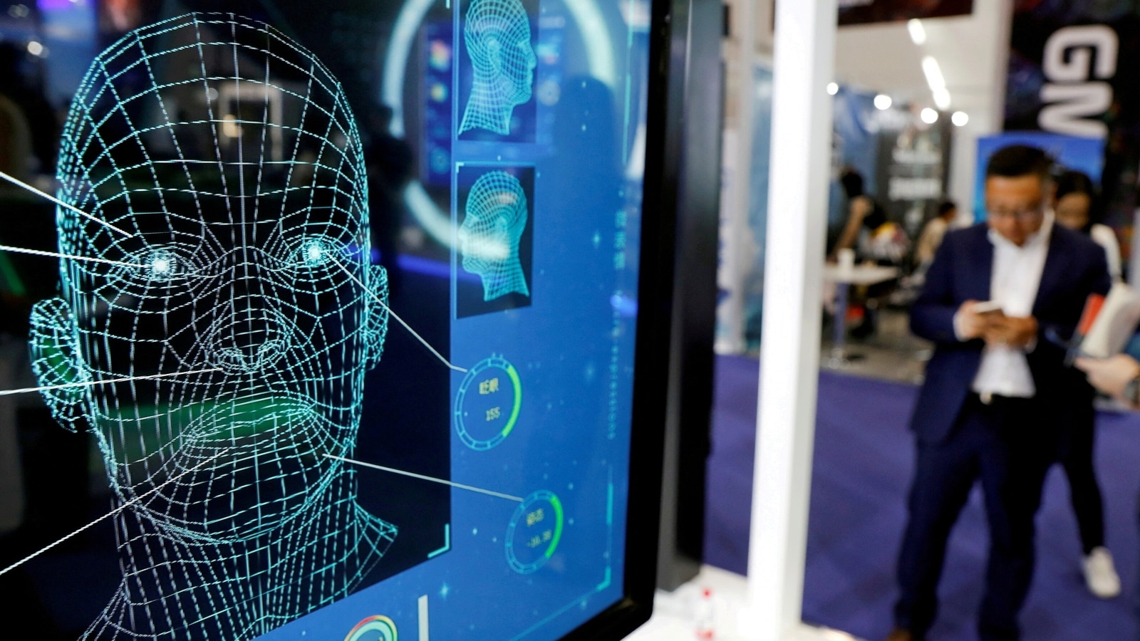 Лицо пк. Искусственный интеллект. Технология распознавания лиц. Лицо искусственного интеллекта. Биометрия инновации.