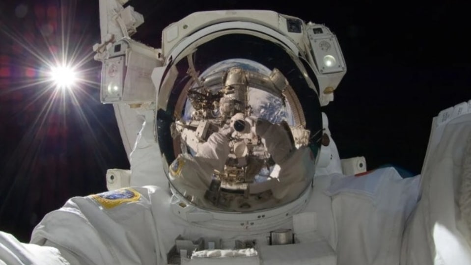 Astronaut on ISS