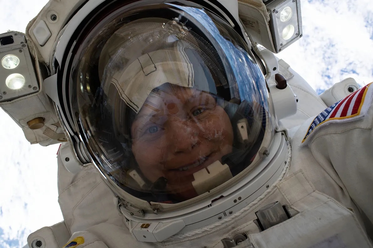 nasa astronaut in space