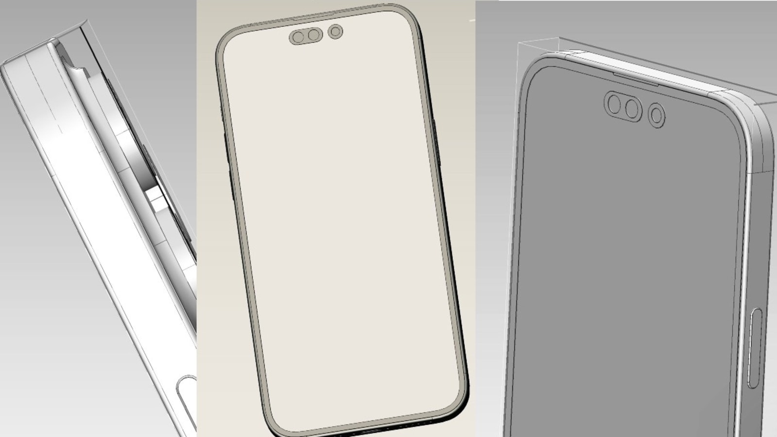 iPhone 14 Pro Max leaked CAD renders depict the new front design iPhone 14 Pro