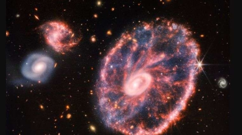 NASA James Webb Telescope awesome Cartwheel Galaxy 500 mn light years Earth Tech News