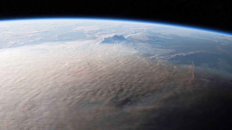 Volcanoes blasting water vapor into the Earth's stratosphere.