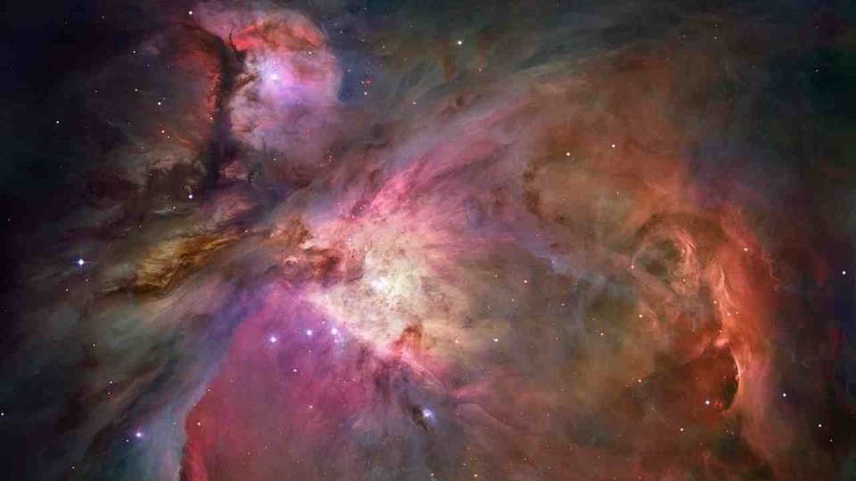 Colorful Celestial Cloudscape in the Orion Nebula captured by Hubble Space Telescope!