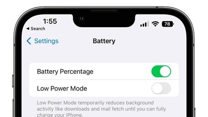 iOS 16 brings the much awaited battery meter to the iPhone.