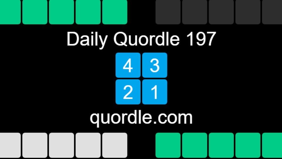Daily Quordle 197 Answer For August 9 It Keeps Getting Worse Check Quordle Hints And Clues How To