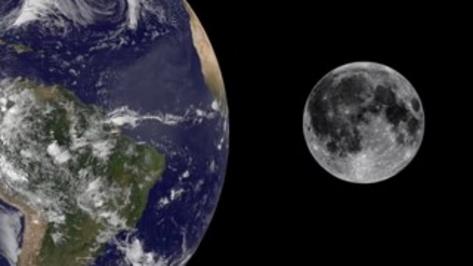 moon and earth rotation