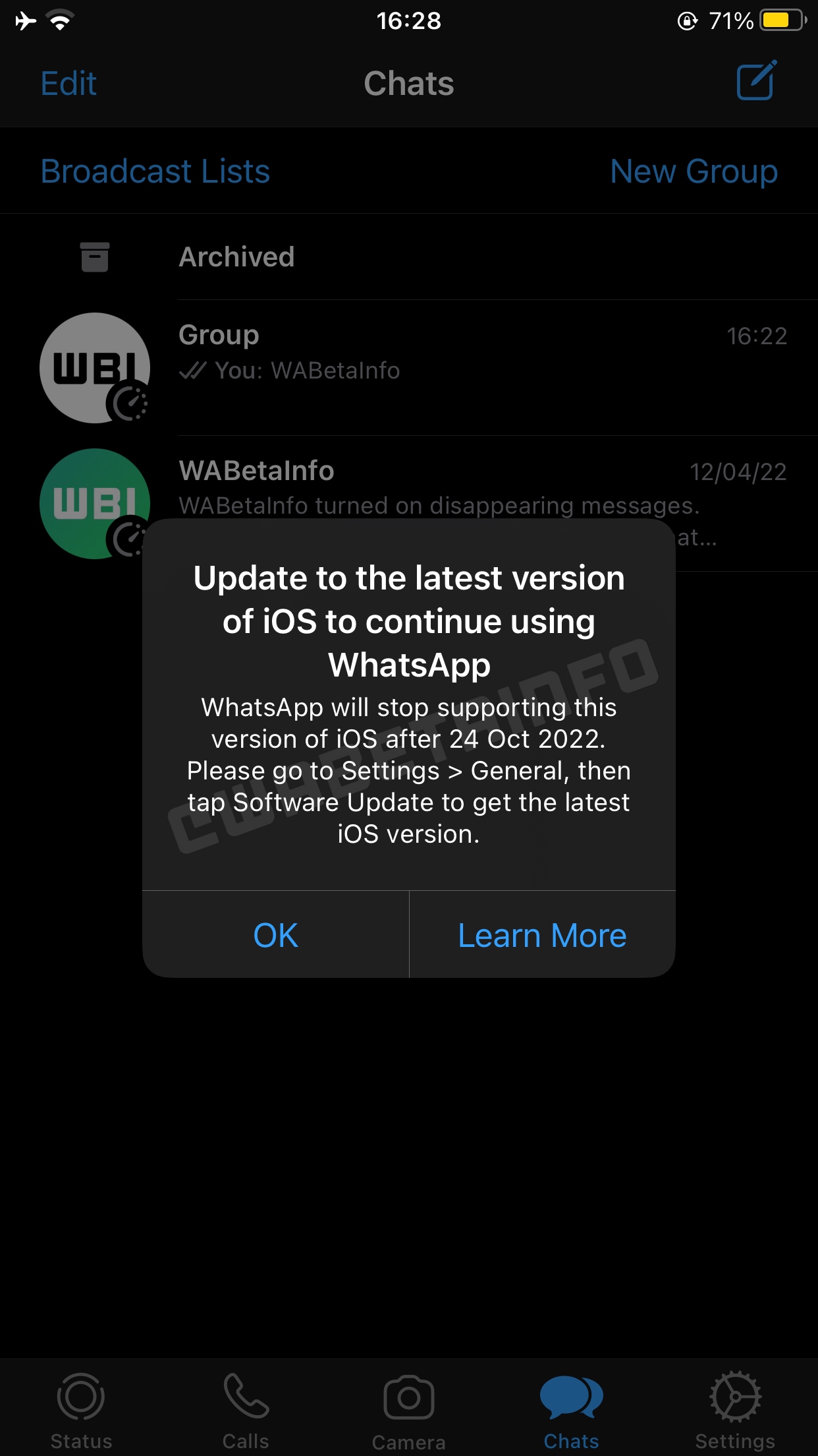 whatsapp iphone 5