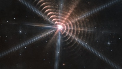 James Webb Space Telescope captures ring-like structure around a star.