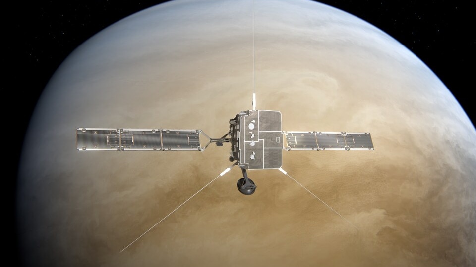 Solar orbiter near Venus