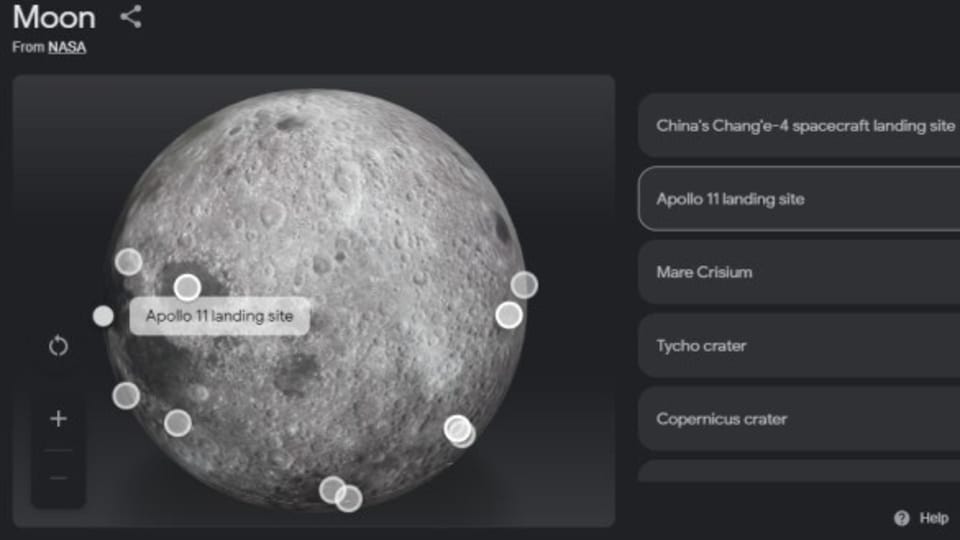 Google 3D Moon