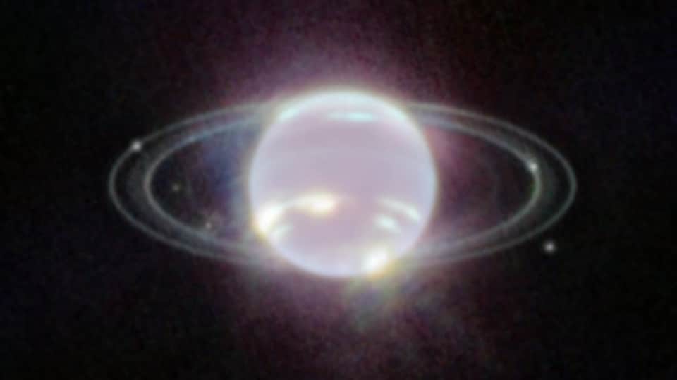 NASA's James Webb Telescope captures Neptune's rings.