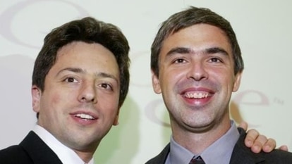 Google founders Sergey Brin (left) and Larry Page. 