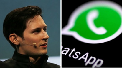 Telegram founder Pavel Durov and WhatsApp