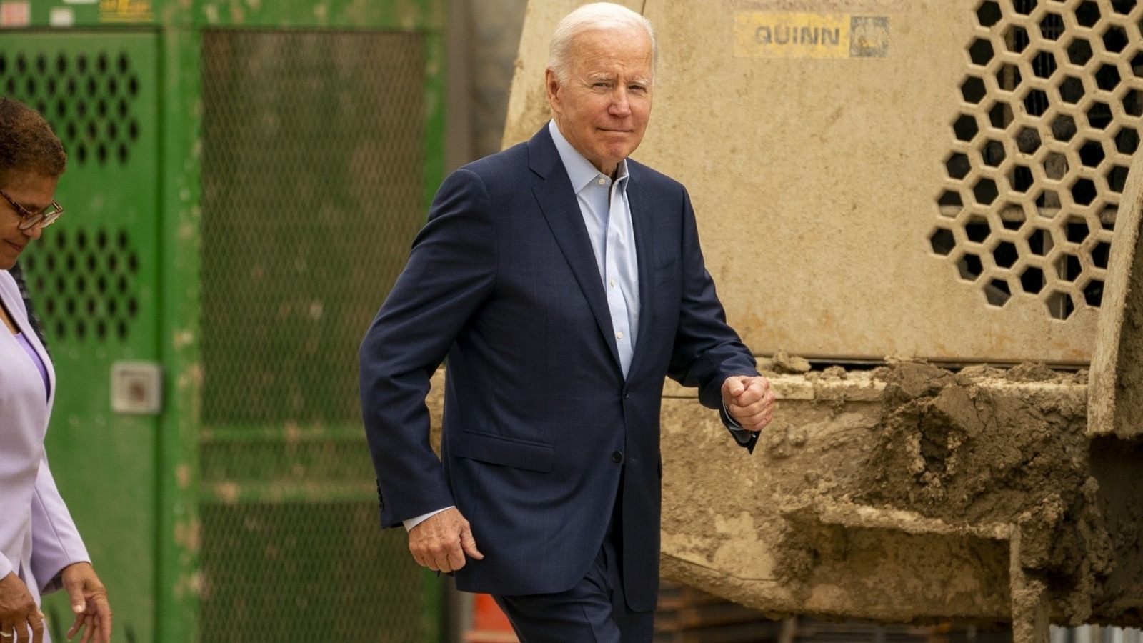 The Philadelphia Semiconductor Index turned positive and gained 2.6% after earlier falling as much as 5%. Joe Biden