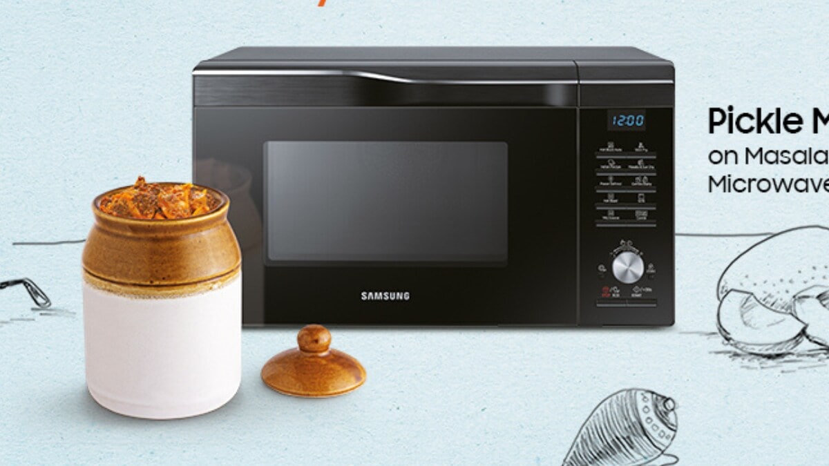 Samsung Pickle Mode Microwave is priced at Rs. 24990. Samsung Pickle Mode Microwave